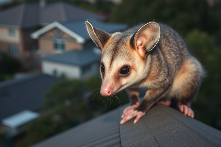 Possum in Drysdale residential area